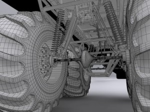 monster truck 3D 模型