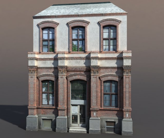 apartment house 63 low poly 3D Model .c4d .max .obj .3ds .fbx .stl .blend 