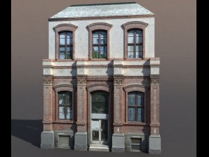 apartment house 63 low poly Modèle 3D