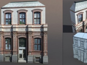 apartment house 63 low poly 3D Model