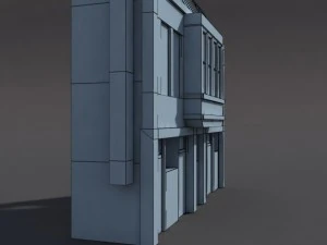 derelict house low poly 3D Model