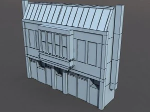 derelict house low poly 3D Model