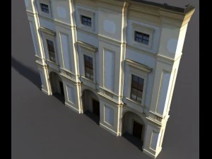 apartment house 64 low poly 3D Model