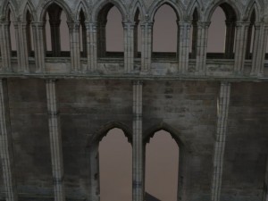 castle ruin pack low poly Model 3D