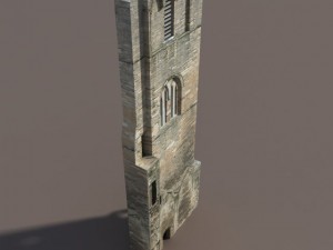 castle ruin pack low poly Model 3D