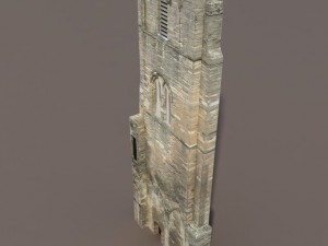 castle ruin pack low poly Model 3D