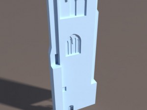 castle ruin pack low poly Model 3D