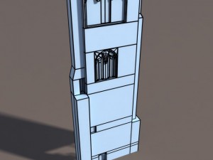 castle ruin pack low poly Model 3D