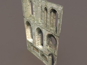 castle ruin pack low poly Model 3D