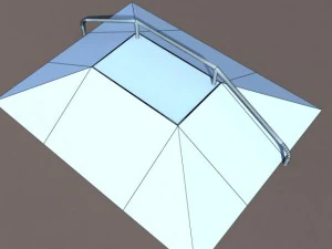 6 skate park element low poly 3D Model