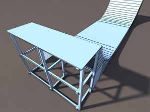 6 skate park element low poly 3D मॉडल