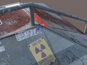 6 skate park element low poly 3D Model