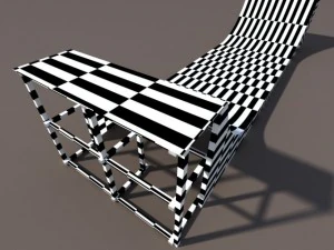 6 skate park element low poly 3D Model