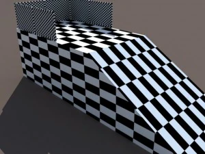 6 skate park element low poly 3D Model