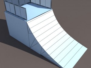 6 skate park element low poly 3D मॉडल