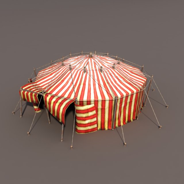 circus tent 3D-Modell .c4d .max .obj .3ds .fbx .stl .blend 