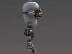 cartoon robot riged 3D Model