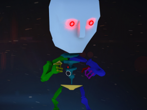 cartoon robot riged 3D Model