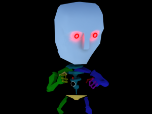 cartoon robot riged 3D Model