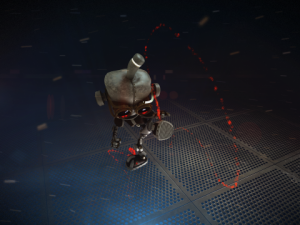 cartoon robot riged 3D Model