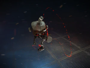 cartoon robot riged 3D Model
