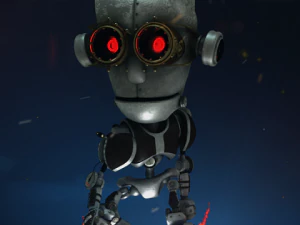 cartoon robot riged 3D Model