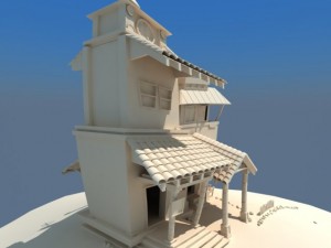 cartoon house 3D Model
