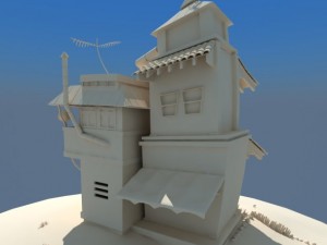 cartoon house 3D Model