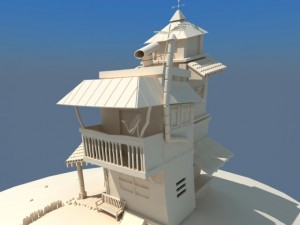 cartoon house 3D Model