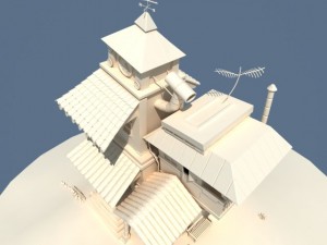 cartoon house 3D Model