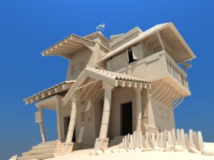cartoon house 3D Model