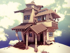 cartoon house 3D Model