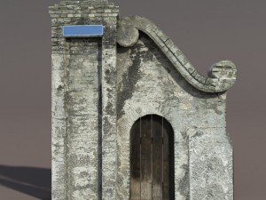 castle ruin pack low poly 3D Model