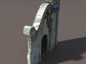 castle ruin pack low poly 3D Model