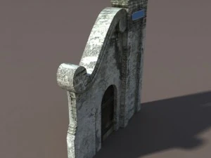 castle ruin pack low poly 3D Model