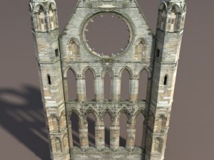 castle ruin pack low poly 3D Model