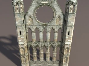 castle ruin pack low poly 3D Model