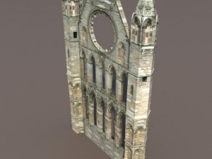 castle ruin pack low poly 3D Model