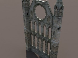 castle ruin pack low poly 3D Model