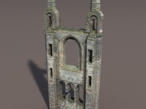 castle ruin pack low poly 3D Model