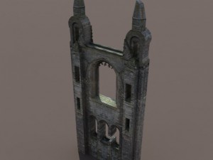 castle ruin pack low poly 3D Model