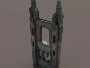 castle ruin pack low poly 3D Model