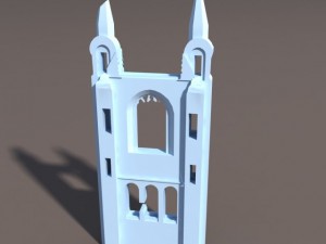 castle ruin pack low poly 3D Model