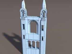 castle ruin pack low poly 3D Model