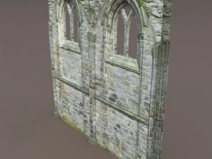 castle ruin pack low poly 3D Model