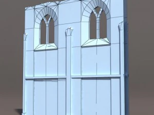 castle ruin pack low poly 3D Model