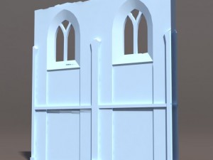castle ruin pack low poly 3D Model