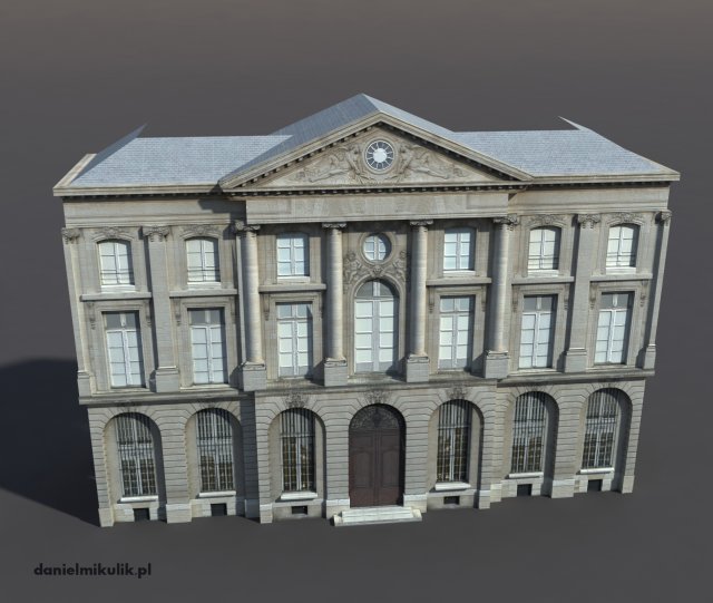 apartment house 74 low poly 3D Model .c4d .max .obj .3ds .fbx .stl .blend 