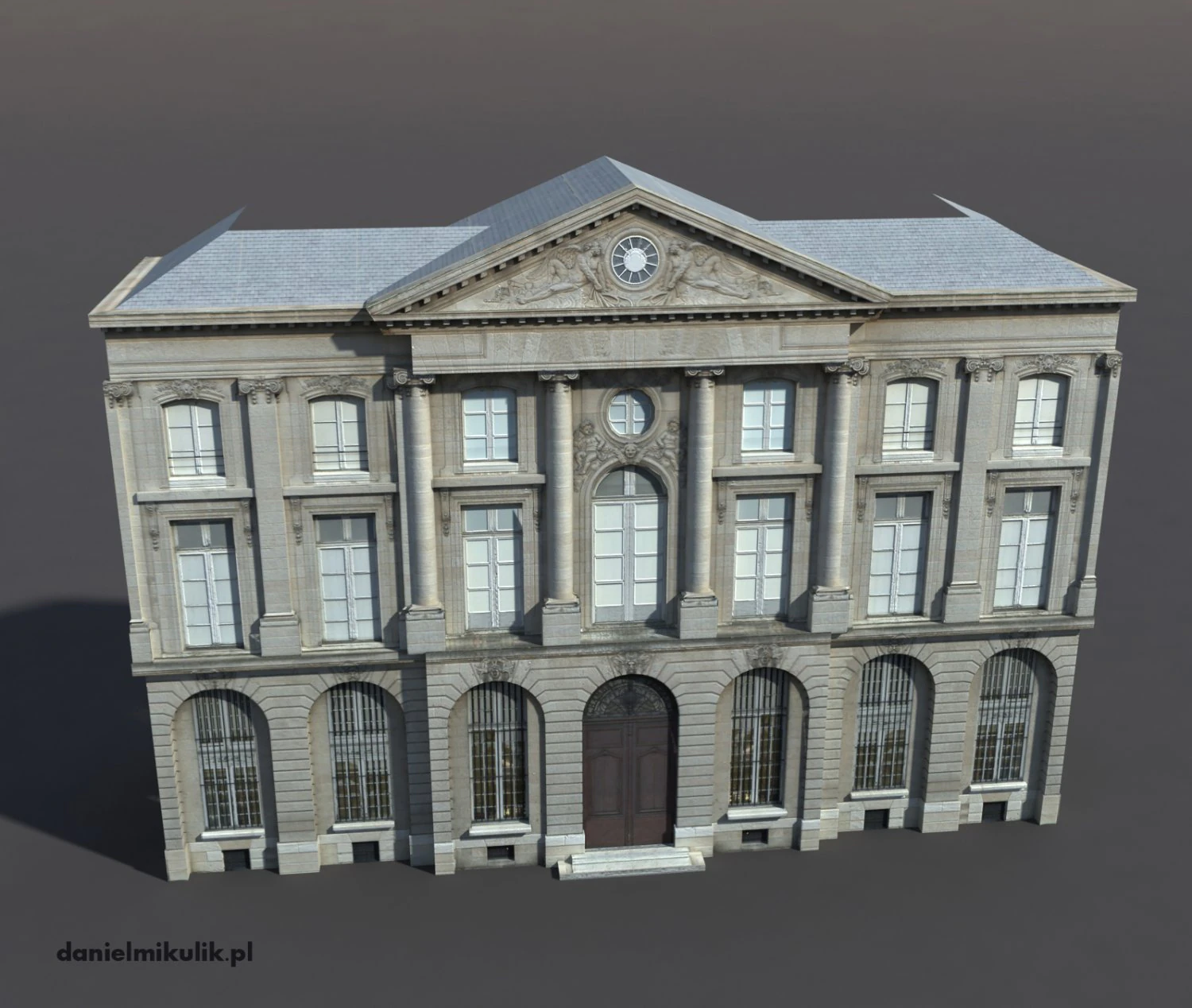 apartment house 74 low poly 3D Model .c4d .max .obj .3ds .fbx .stl .blend 