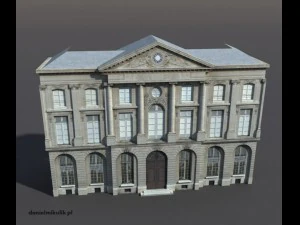 apartment house 74 low poly 3D Model